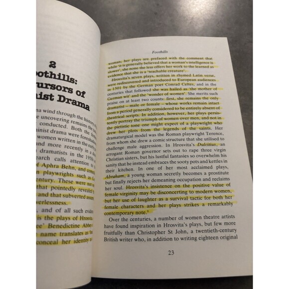 Feminist Theatre by Helene Keyssar (Trade Paperback) Vintage First Printing 1985 - Picture 4 of 6